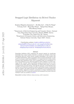 Swapped Logit Distillation via Bi-level Teacher Alignment