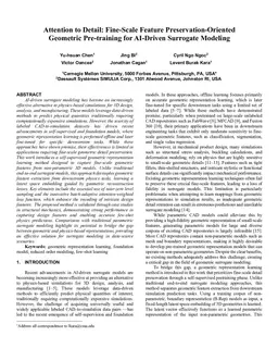 Attention to Detail: Fine-Scale Feature Preservation-Oriented Geometric Pre-training for AI-Driven Surrogate Modeling