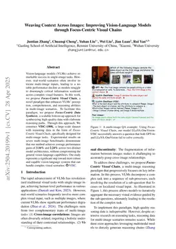 Weaving Context Across Images: Improving Vision-Language Models through Focus-Centric Visual Chains