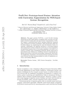 ProFi-Net: Prototype-based Feature Attention with Curriculum Augmentation for WiFi-based Gesture Recognition