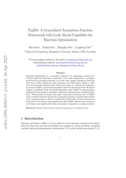 FigBO: A Generalized Acquisition Function Framework with Look-Ahead Capability for Bayesian Optimization