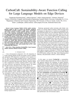 CarbonCall: Sustainability-Aware Function Calling for Large Language Models on Edge Devices