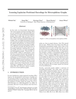 Learning Laplacian Positional Encodings for Heterophilous Graphs