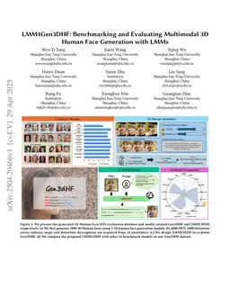 LMME3DHF: Benchmarking and Evaluating Multimodal 3D Human Face Generation with LMMs