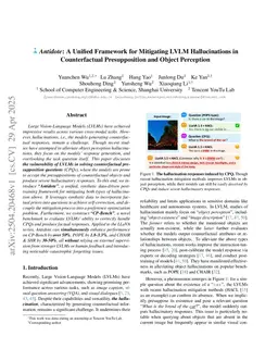 Antidote: A Unified Framework for Mitigating LVLM Hallucinations in Counterfactual Presupposition and Object Perception