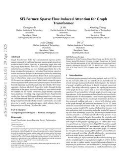 SFi-Former: Sparse Flow Induced Attention for Graph Transformer