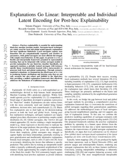 Explanations Go Linear: Interpretable and Individual Latent Encoding for Post-hoc Explainability
