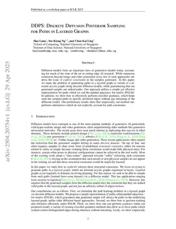 DDPS: Discrete Diffusion Posterior Sampling for Paths in Layered Graphs