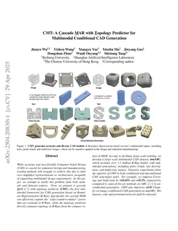 CMT: A Cascade MAR with Topology Predictor for Multimodal Conditional CAD Generation
