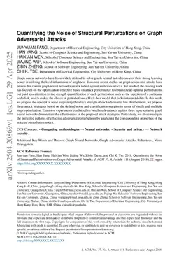 Quantifying the Noise of Structural Perturbations on Graph Adversarial Attacks