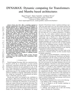 DYNAMAX: Dynamic computing for Transformers and Mamba based architectures