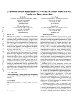 Density-Aware Noise Mechanisms for Differential Privacy on Riemannian Manifolds via Conformal Transformation