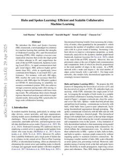 Hubs and Spokes Learning: Efficient and Scalable Collaborative Machine Learning