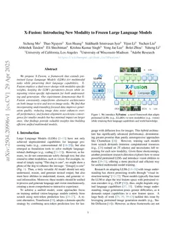 X-Fusion: Introducing New Modality to Frozen Large Language Models