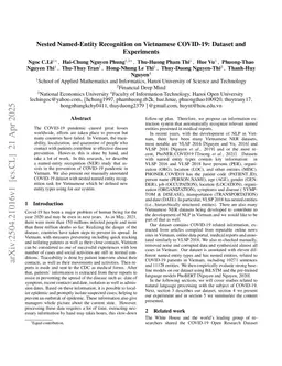 Nested Named-Entity Recognition on Vietnamese COVID-19: Dataset and Experiments