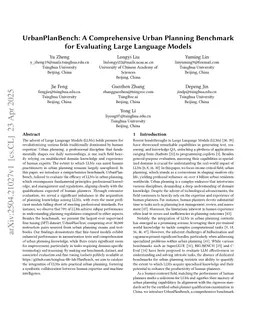 UrbanPlanBench: A Comprehensive Urban Planning Benchmark for Evaluating Large Language Models