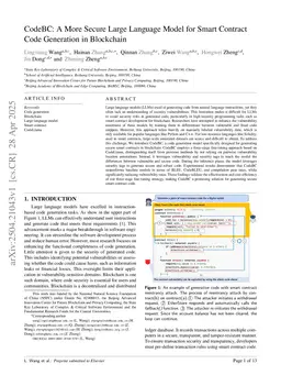 CodeBC: A More Secure Large Language Model for Smart Contract Code Generation in Blockchain
