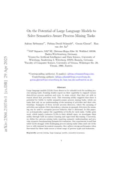 On the Potential of Large Language Models to Solve Semantics-Aware Process Mining Tasks