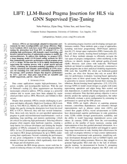 LIFT: LLM-Based Pragma Insertion for HLS via GNN Supervised Fine-Tuning