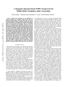 A Koopman Operator-based NMPC Framework for Mobile Robot Navigation under Uncertainty