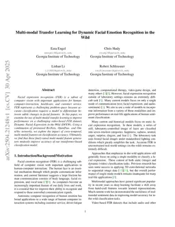 Multi-modal Transfer Learning for Dynamic Facial Emotion Recognition in the Wild