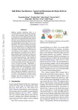 Talk Before You Retrieve: Agent-Led Discussions for Better RAG in Medical QA