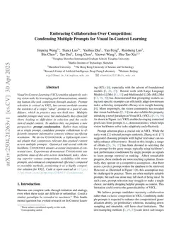 Embracing Collaboration Over Competition: Condensing Multiple Prompts for Visual In-Context Learning