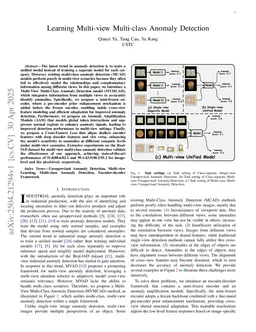 Learning Multi-view Multi-class Anomaly Detection