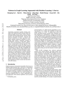 Fairness in Graph Learning Augmented with Machine Learning: A Survey