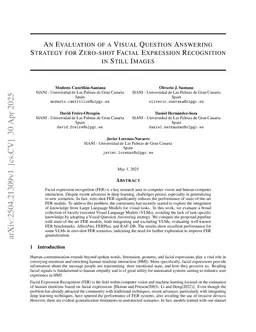 An Evaluation of a Visual Question Answering Strategy for Zero-shot Facial Expression Recognition in Still Images