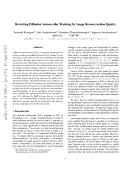Revisiting Diffusion Autoencoder Training for Image Reconstruction Quality