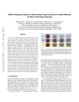 Physics-Guided Image Dehazing Diffusion
