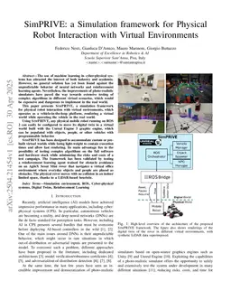 SimPRIVE: a Simulation framework for Physical Robot Interaction with Virtual Environments