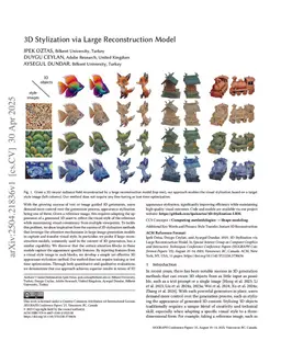 3D Stylization via Large Reconstruction Model