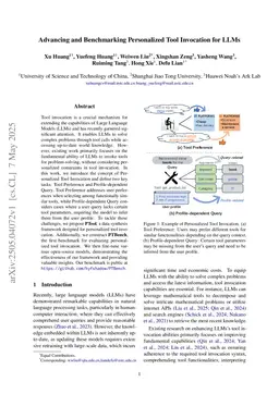 Advancing and Benchmarking Personalized Tool Invocation for LLMs