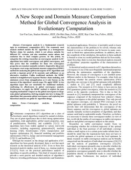A New Scope and Domain Measure Comparison Method for Global Convergence Analysis in Evolutionary Computation