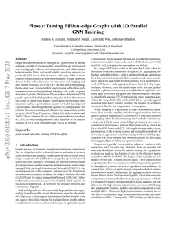 Plexus: Taming Billion-edge Graphs with 3D Parallel Full-graph GNN Training