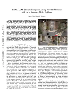 NAMO-LLM: Efficient Navigation Among Movable Obstacles with Large Language Model Guidance