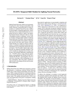 TS-SNN: Temporal Shift Module for Spiking Neural Networks