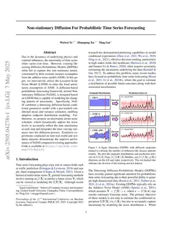 Non-stationary Diffusion For Probabilistic Time Series Forecasting