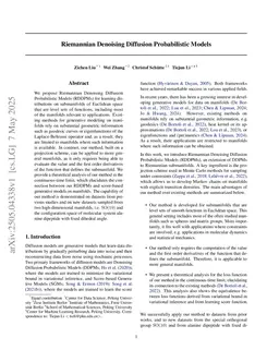 Riemannian Denoising Diffusion Probabilistic Models