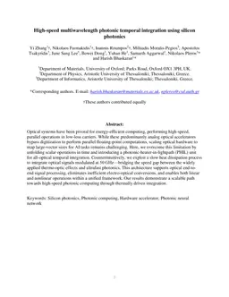 All-optical temporal integration mediated by subwavelength heat antennas