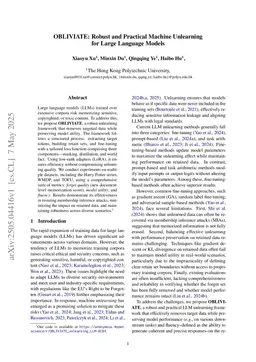 OBLIVIATE: Robust and Practical Machine Unlearning for Large Language Models