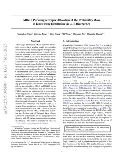 ABKD: Pursuing a Proper Allocation of the Probability Mass in Knowledge Distillation via $α$-$β$-Divergence