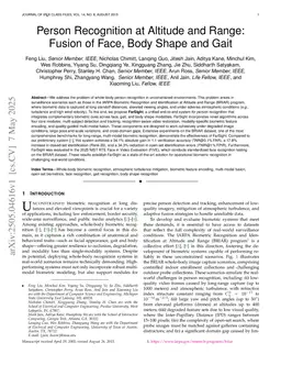 Person Recognition at Altitude and Range: Fusion of Face, Body Shape and Gait