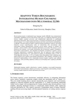 Adaptive Token Boundaries: Integrating Human Chunking Mechanisms into Multimodal LLMs