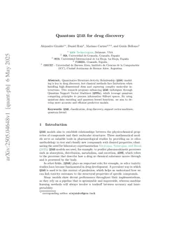 Quantum QSAR for drug discovery
