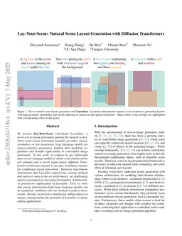 Lay-Your-Scene: Natural Scene Layout Generation with Diffusion Transformers