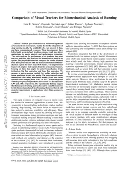 Comparison of Visual Trackers for Biomechanical Analysis of Running