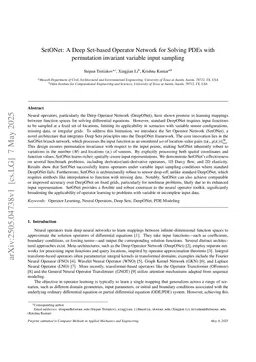 SetONet: A Set-Based Operator Network for Solving PDEs with Variable-Input Sampling